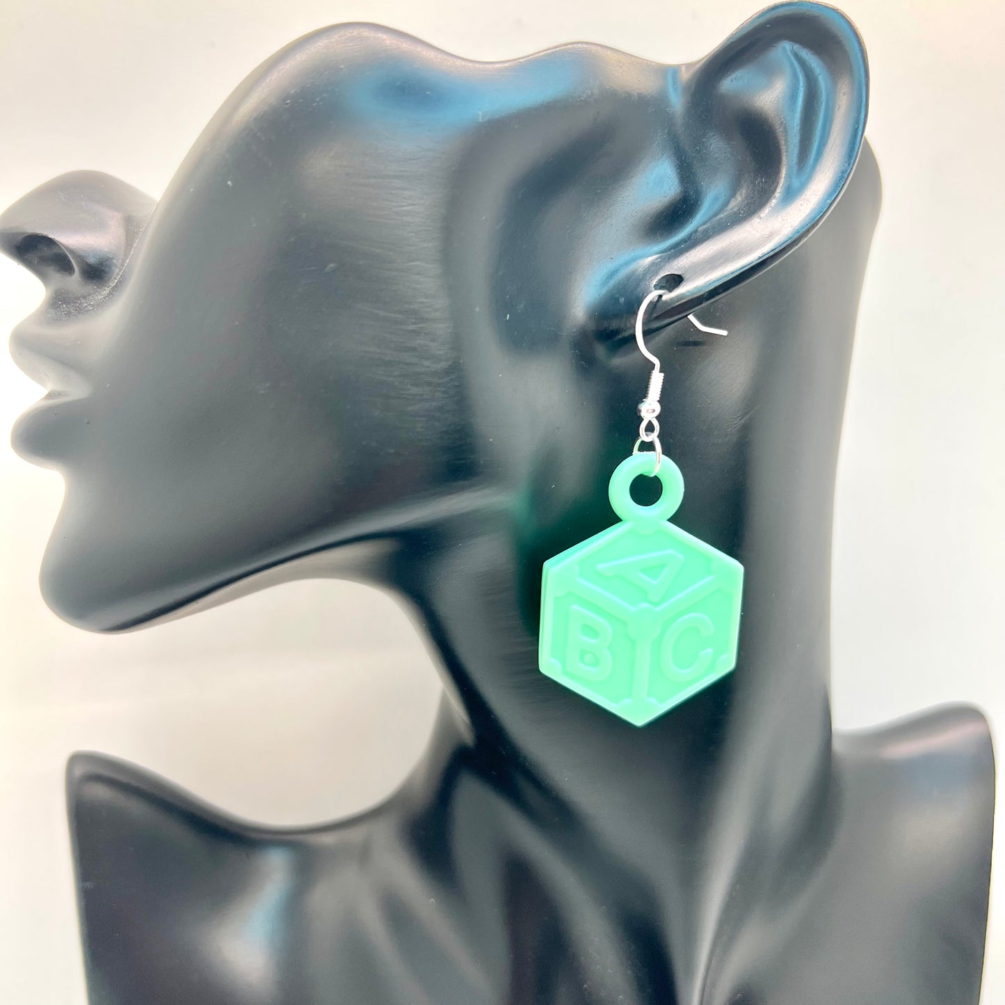 Baby Alphabet Block Earrings