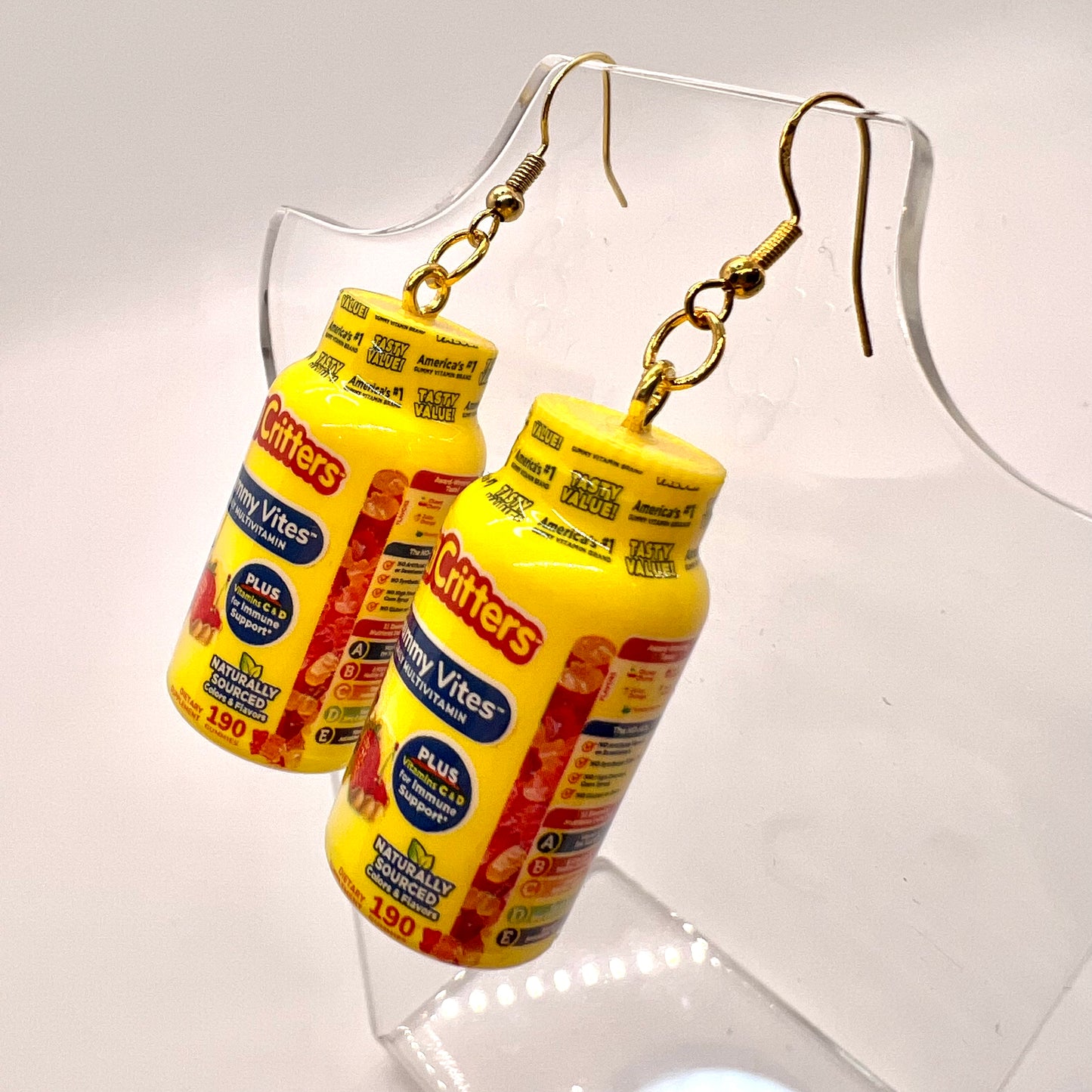 Lil Critters Vitamins Earrings