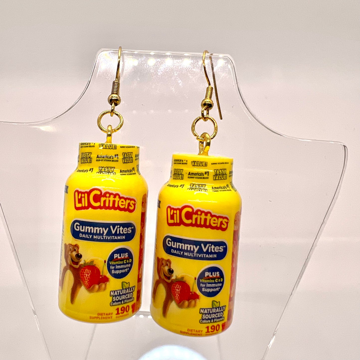 Lil Critters Vitamins Earrings