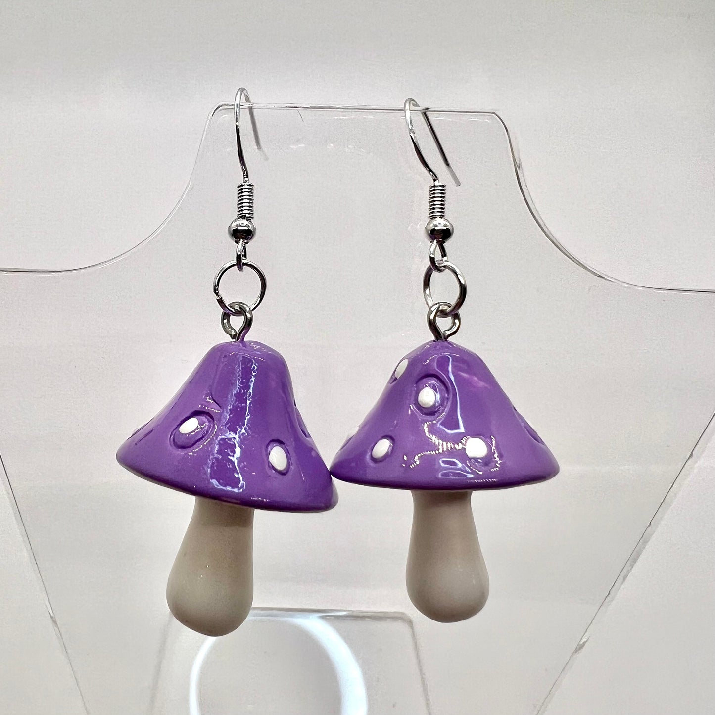 Large Mushroom Earrings