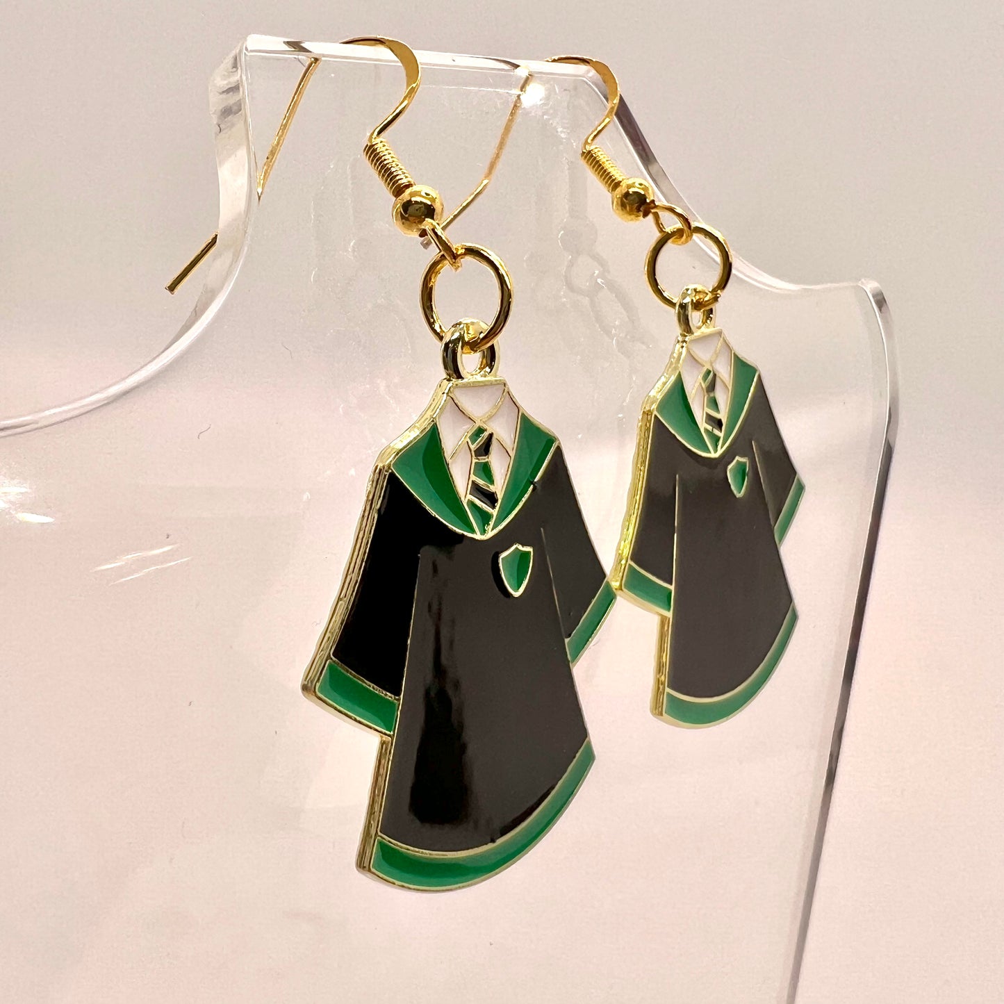Slytherin Wizard Robe Earrings