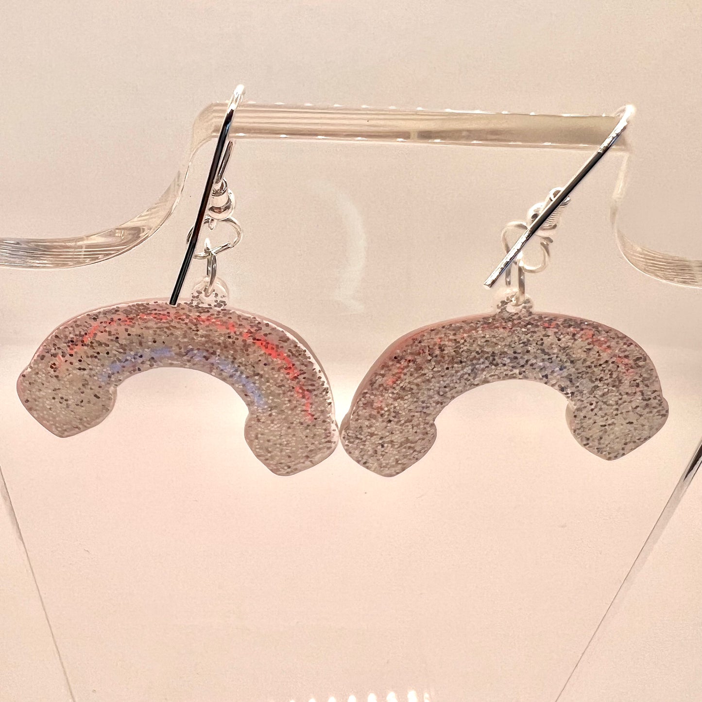 Glitter Rainbow Earrings