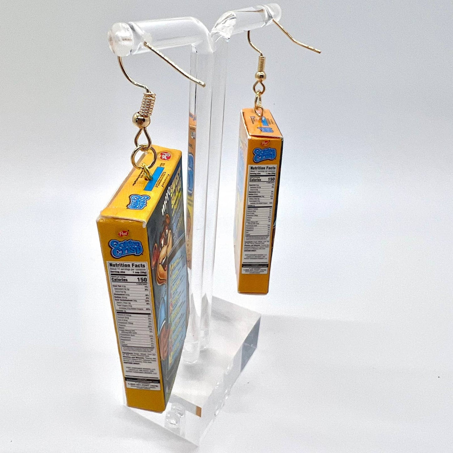Golden Crisp Cereal Earrings