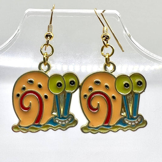 Spongebob Gary Earrings