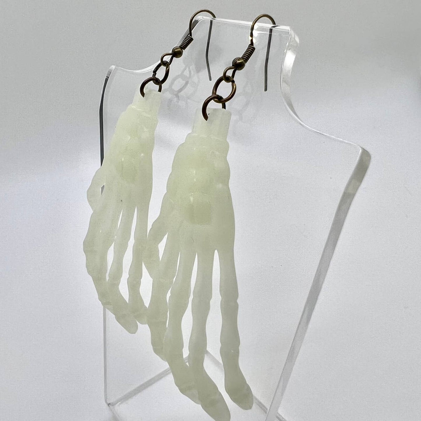 Glow In The Dark Skeleton Earrings