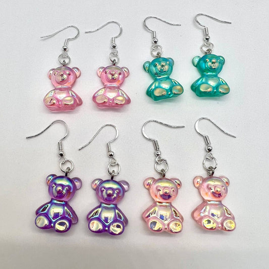Metallic Gummy Bear Earrings