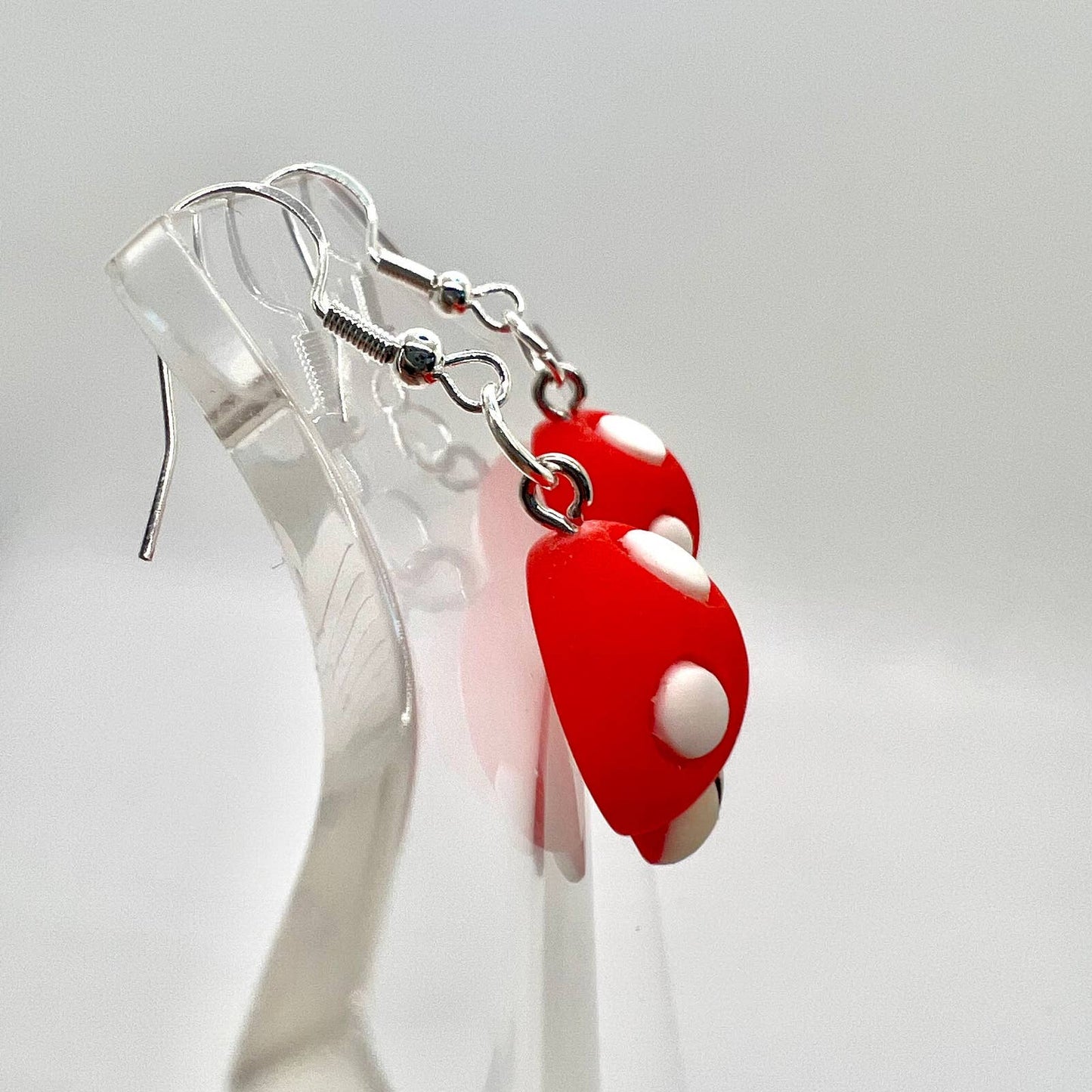 Red Mushroom Earrings