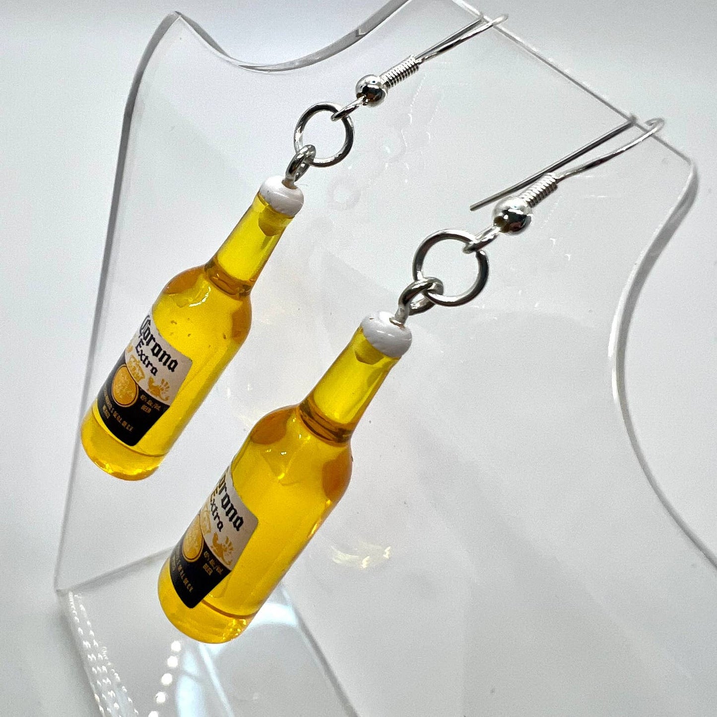 Corona Beer Bottle Earrings