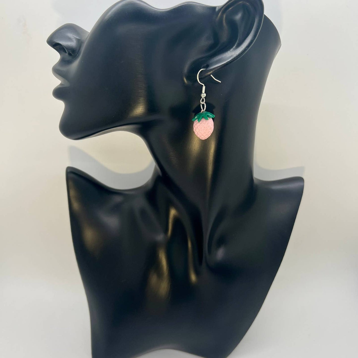 Pink Strawberry Earrings