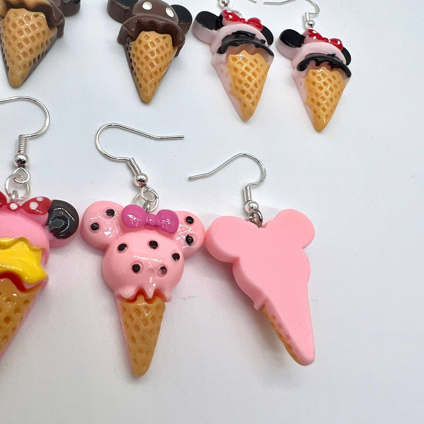 Mickey & Minnie Ice Cream Earrings