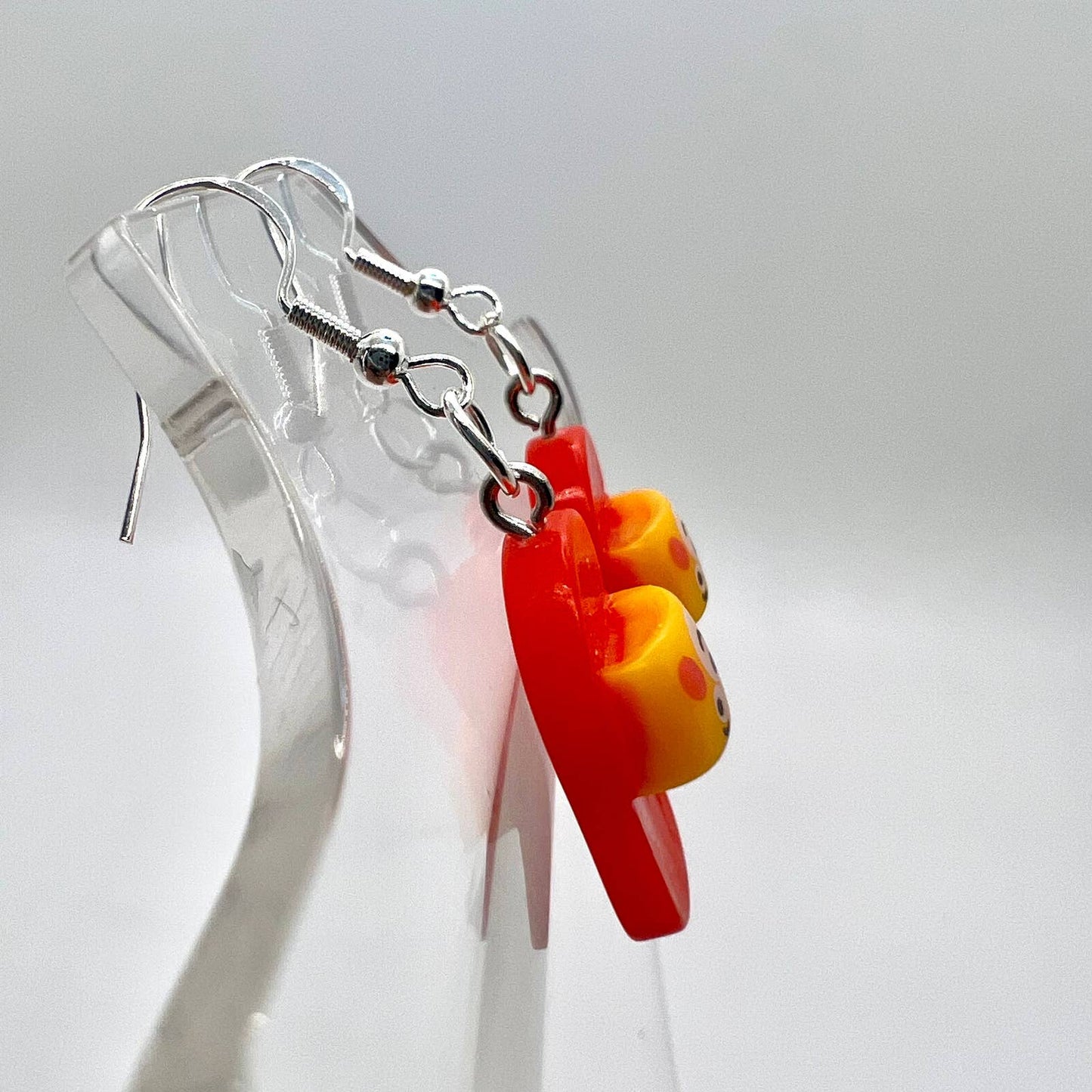 Red Slide Shoe Earrings