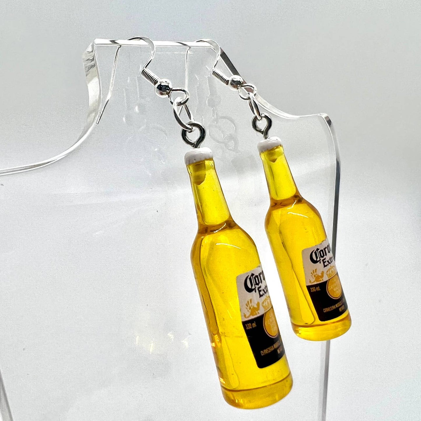 Corona Beer Bottle Earrings