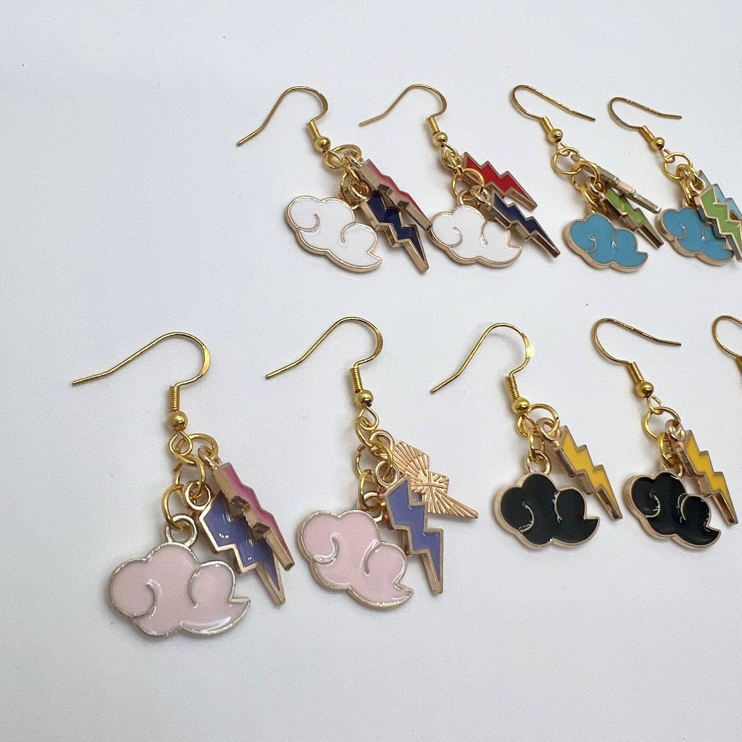 Naruto Cloud & Lightning Earrings