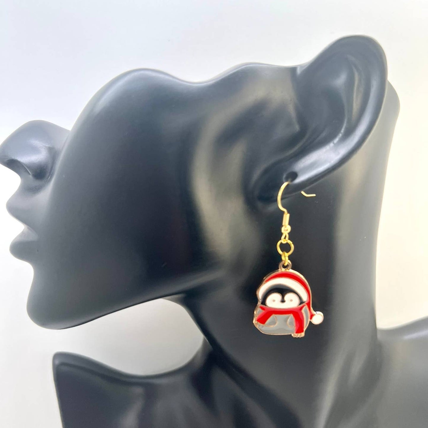 Christmas Penguin & Reindeer Earrings
