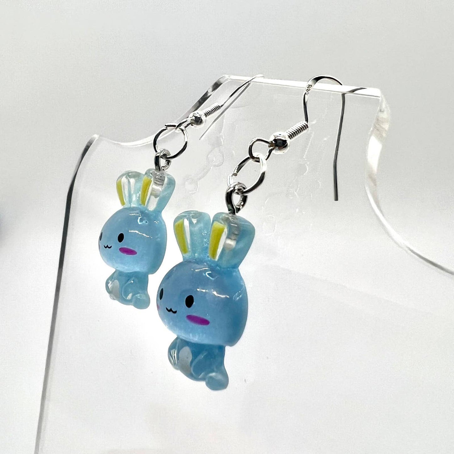 Blue Bunny Earrings