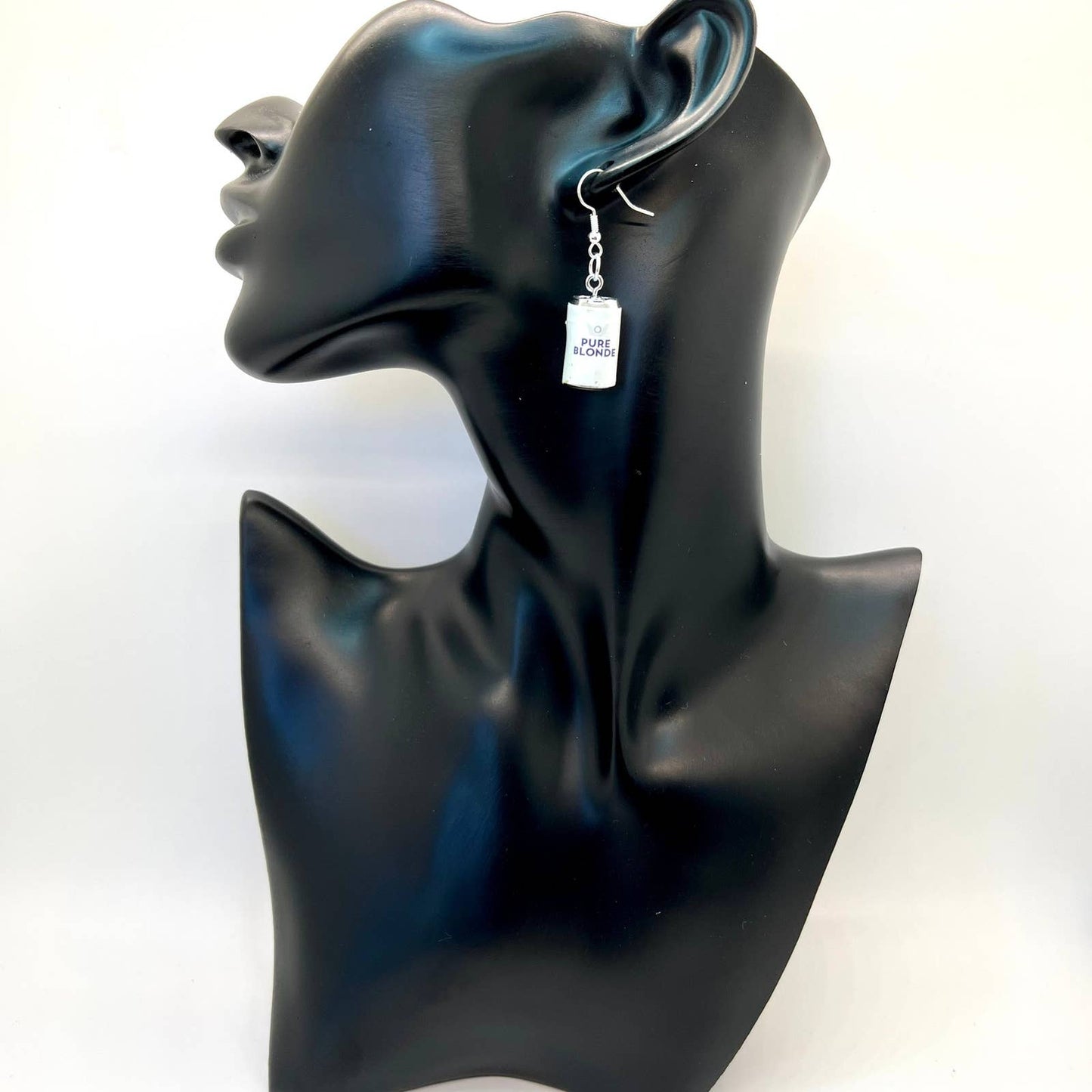 Pure Blonde Lager Beer Earrings