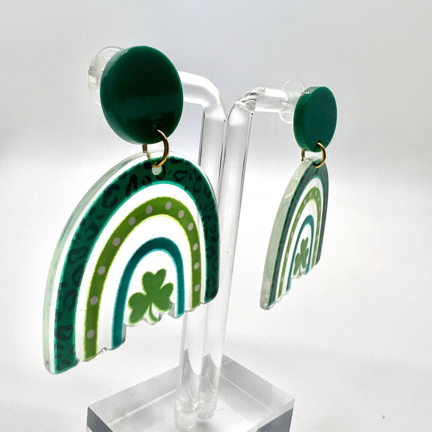 Shamrock Rainbow Earrings
