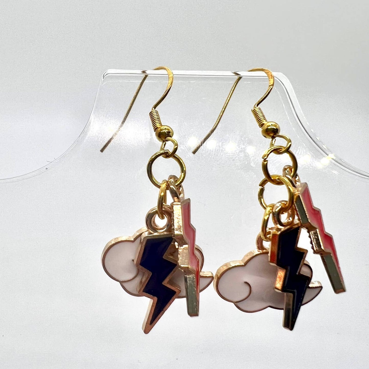 Naruto Cloud & Lightning Earrings
