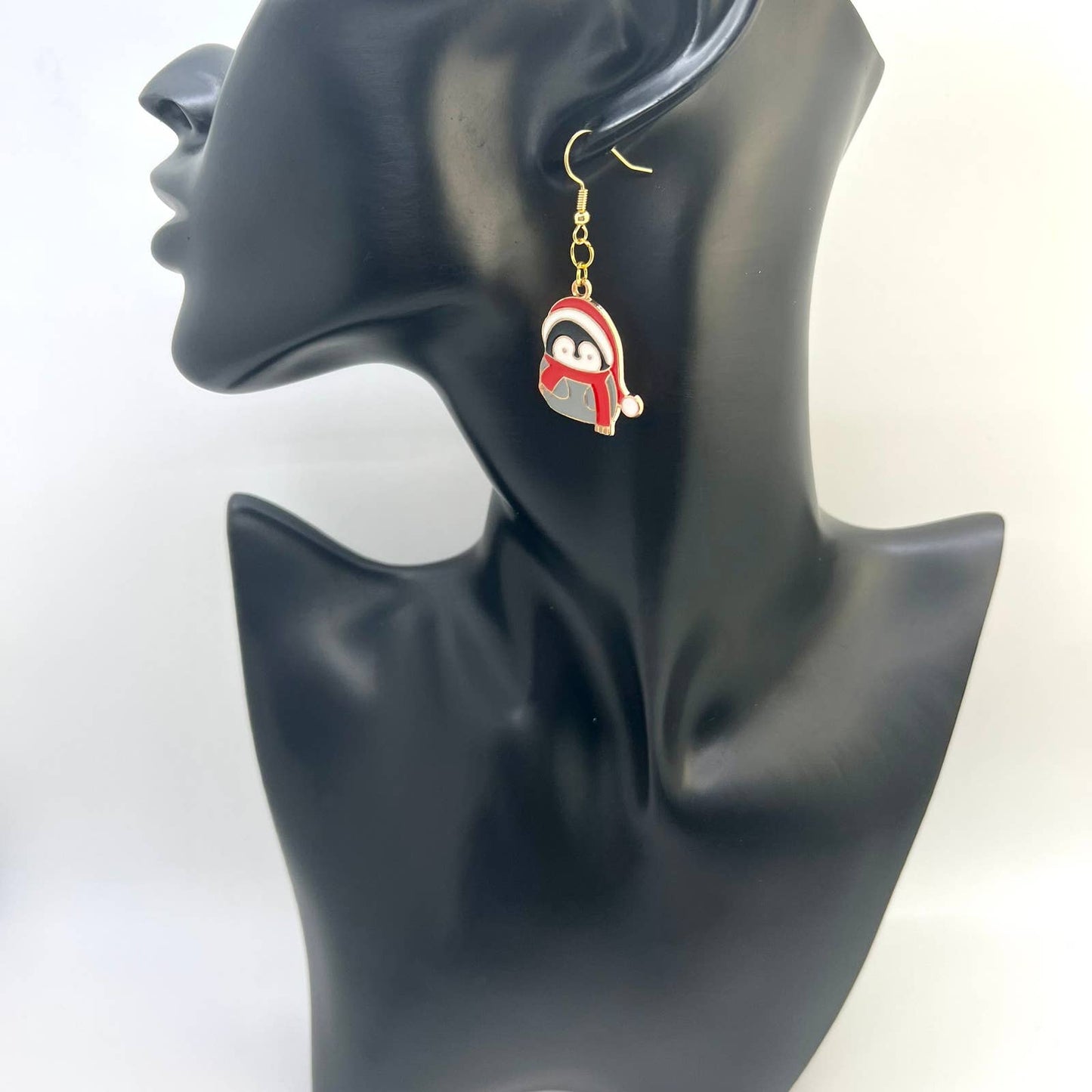 Christmas Penguin & Reindeer Earrings