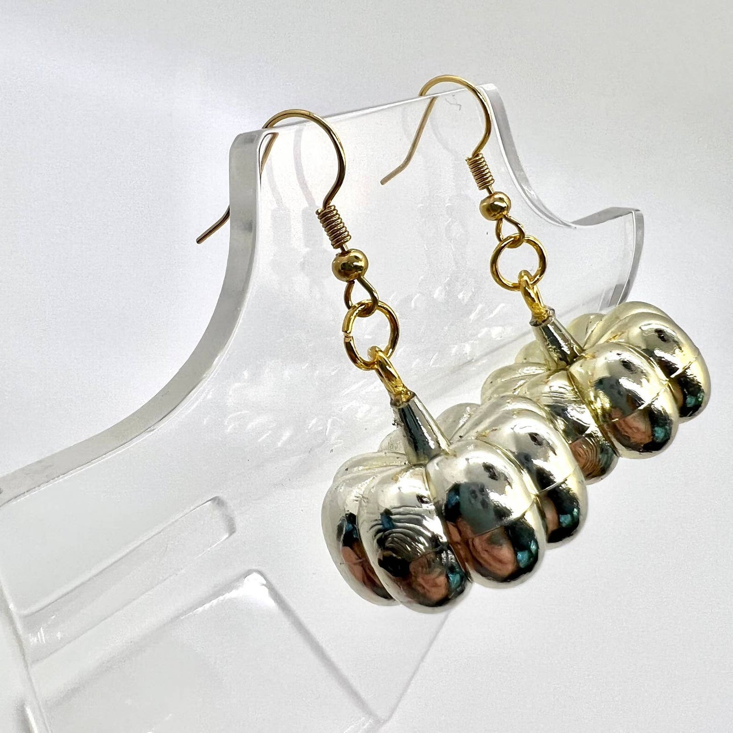 Gold Pumpkin Earrings