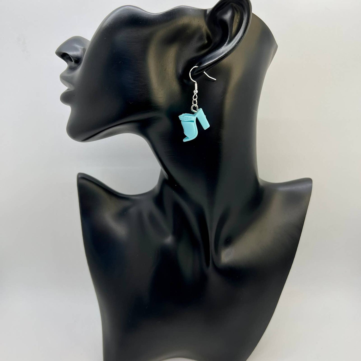 Blue Barbie Shoe Earrings