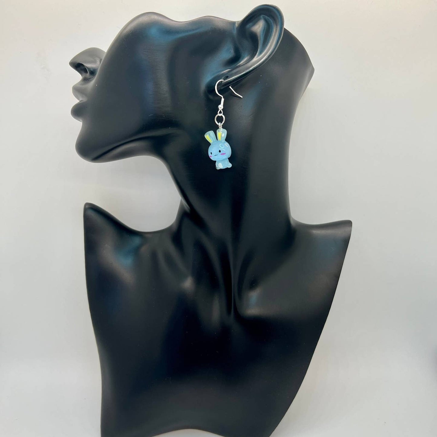 Blue Bunny Earrings