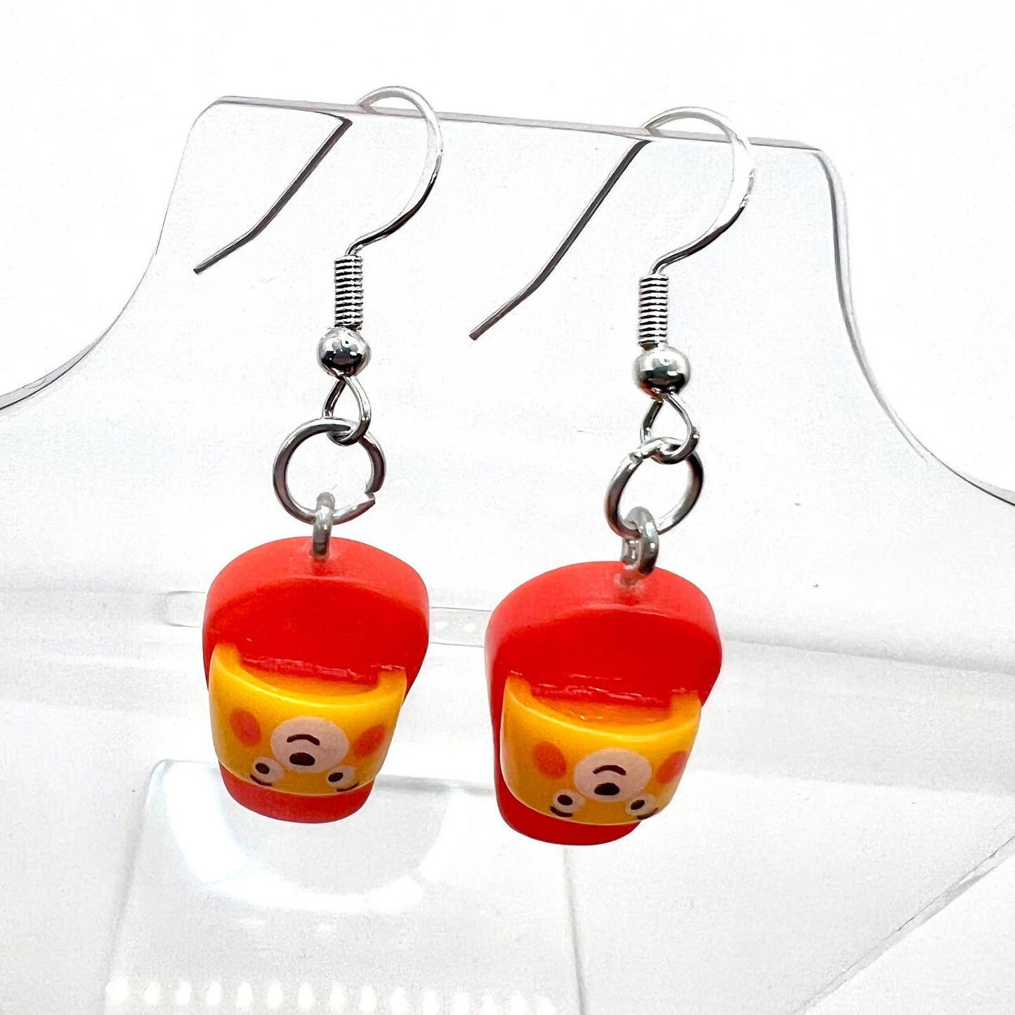 Red Slide Shoe Earrings