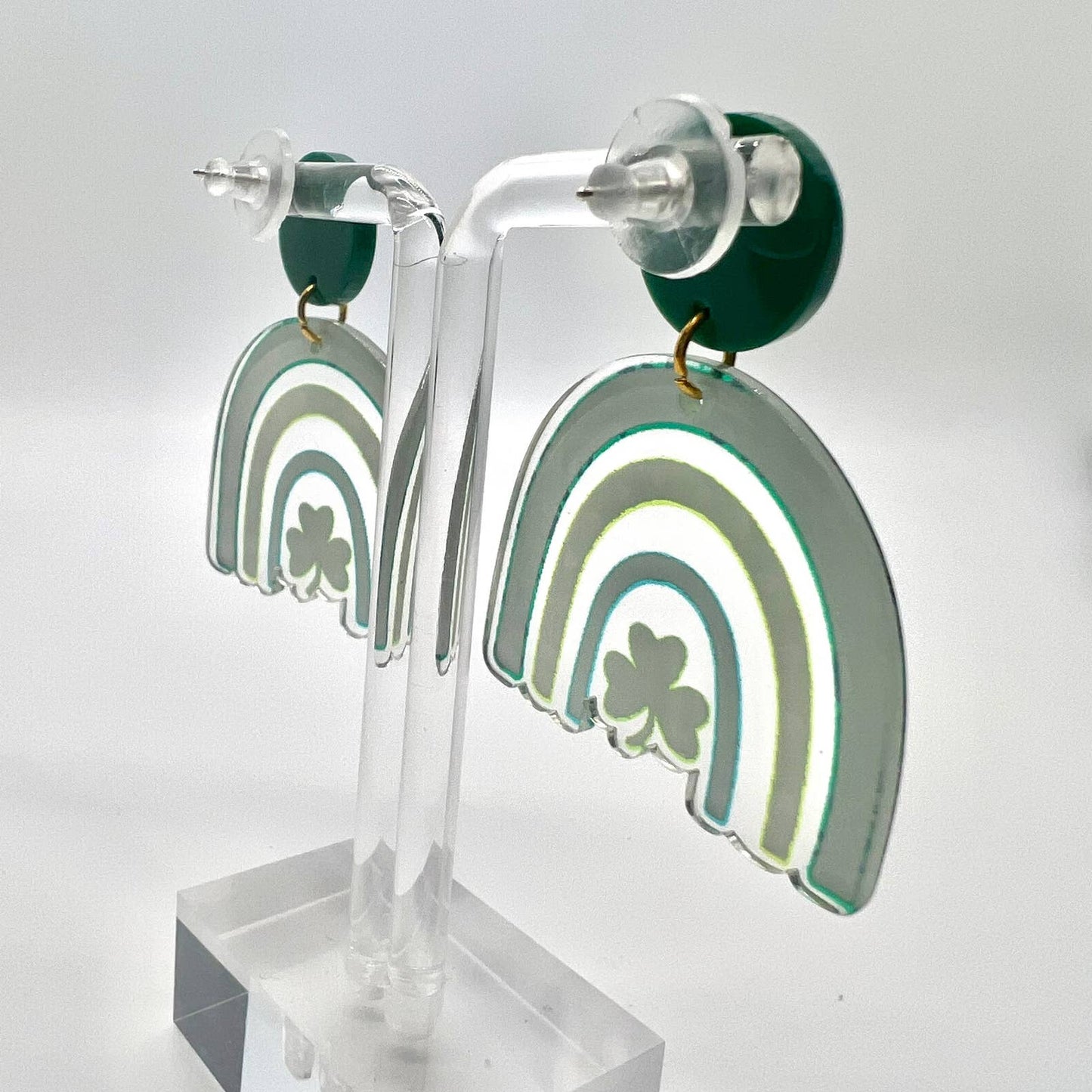 Shamrock Rainbow Earrings