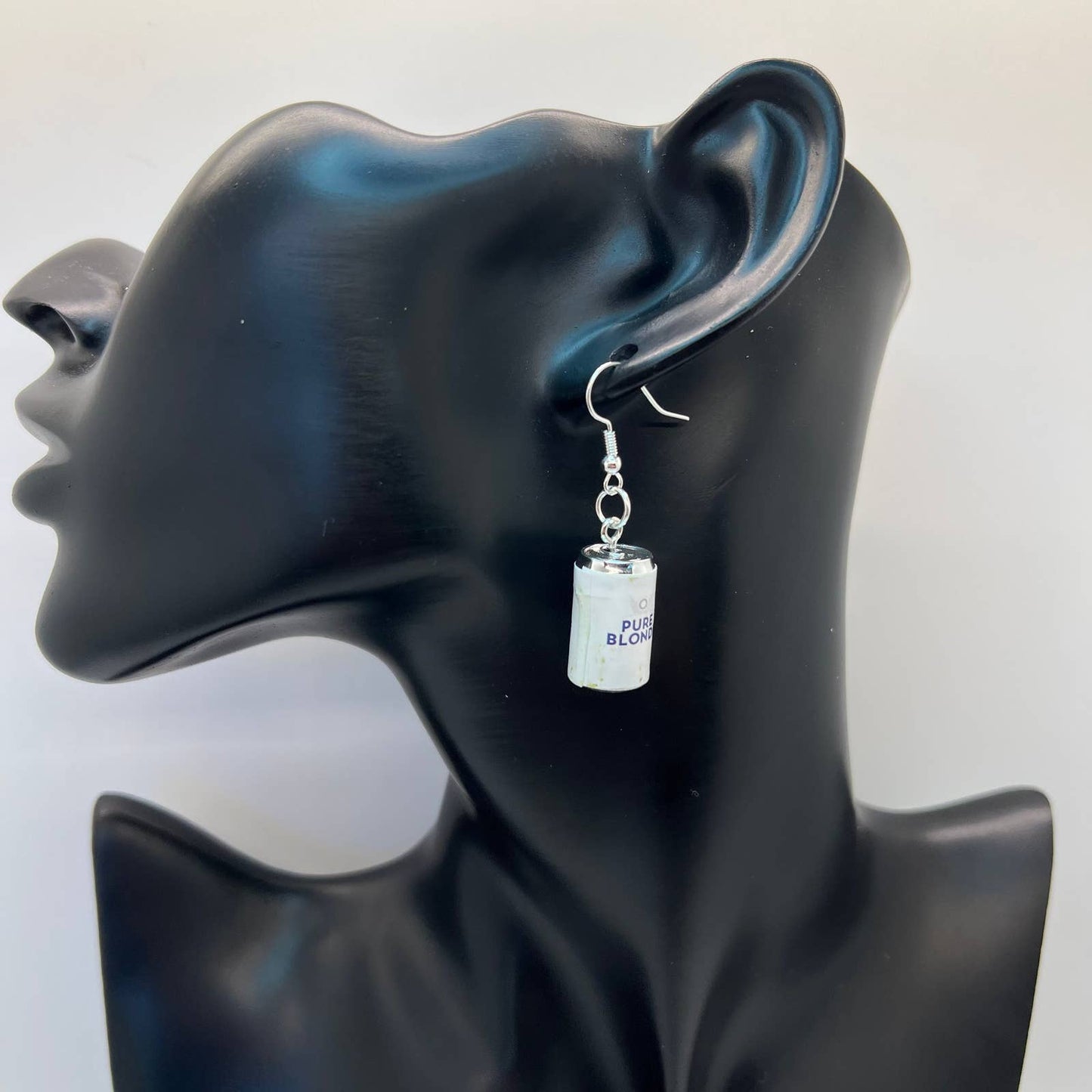 Pure Blonde Lager Beer Earrings