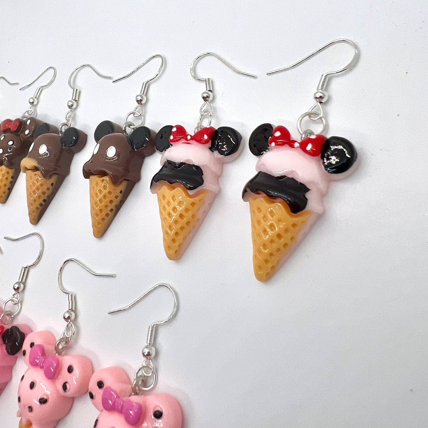 Mickey & Minnie Ice Cream Earrings