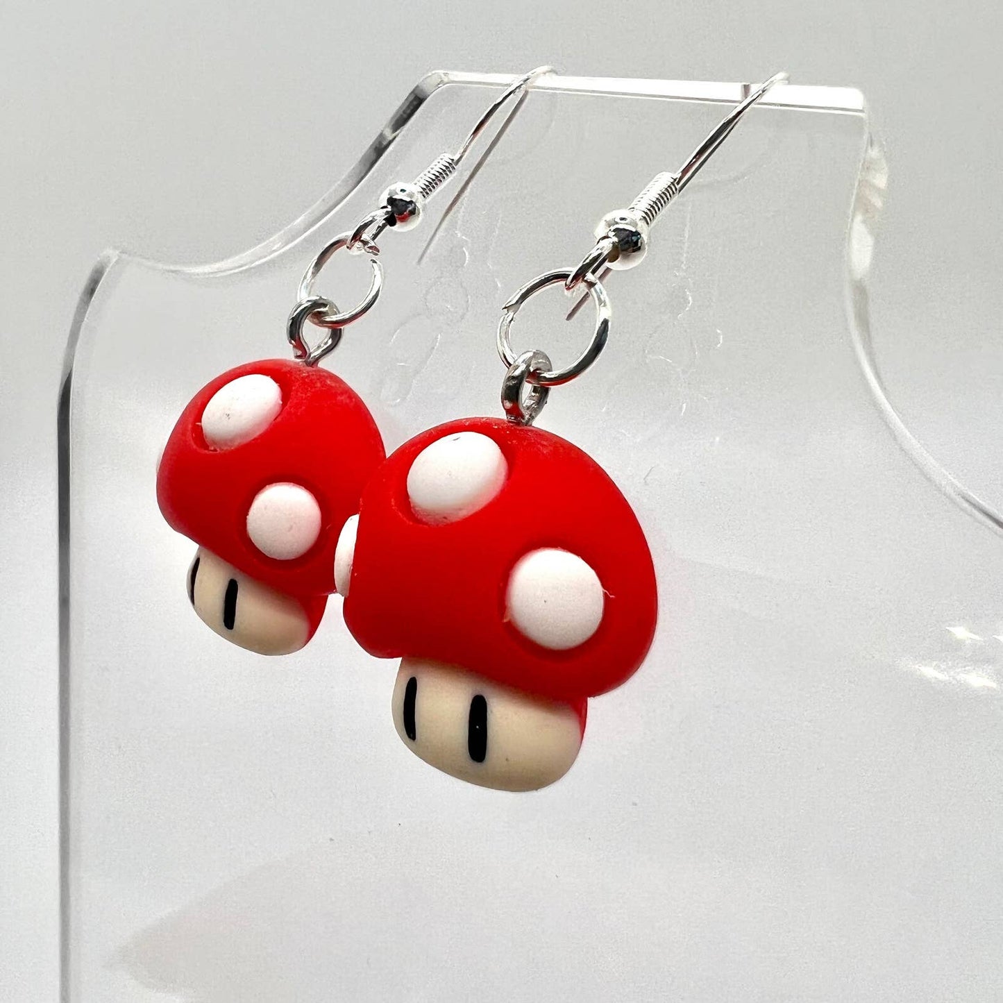 Red Mushroom Earrings