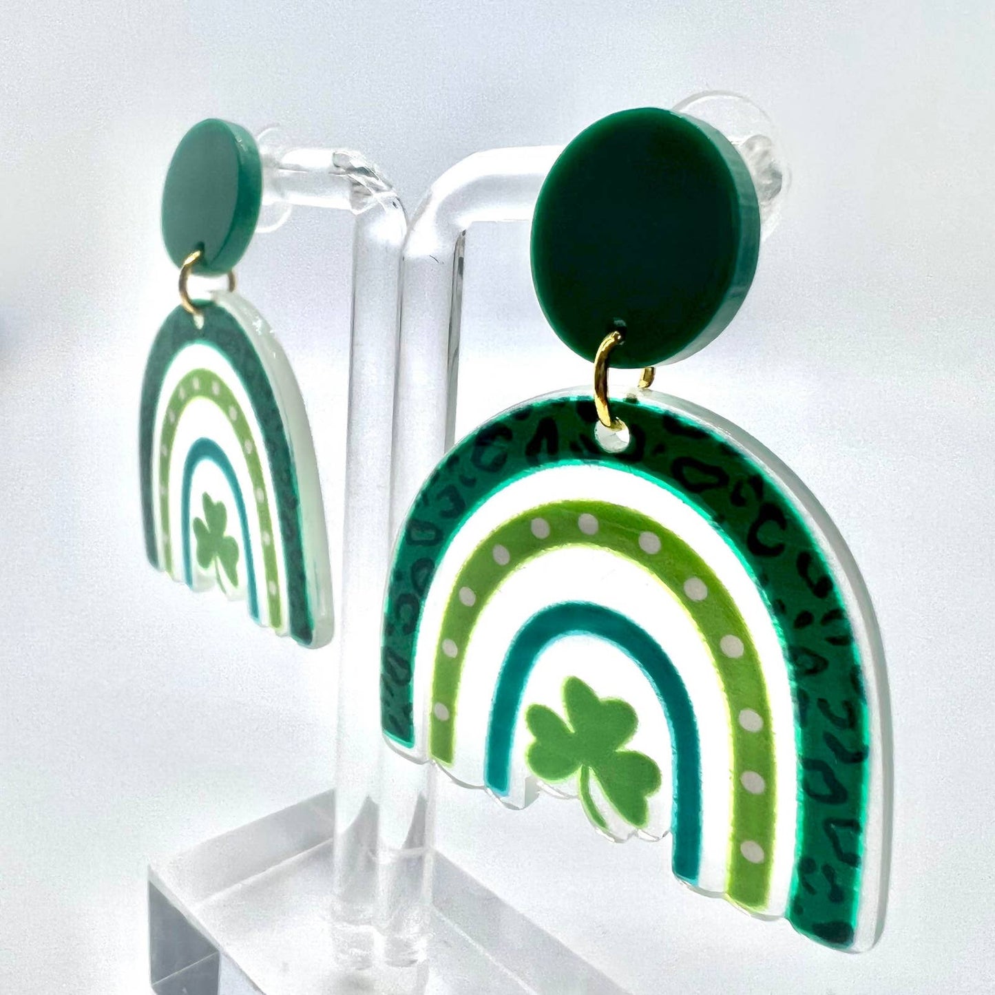 Shamrock Rainbow Earrings
