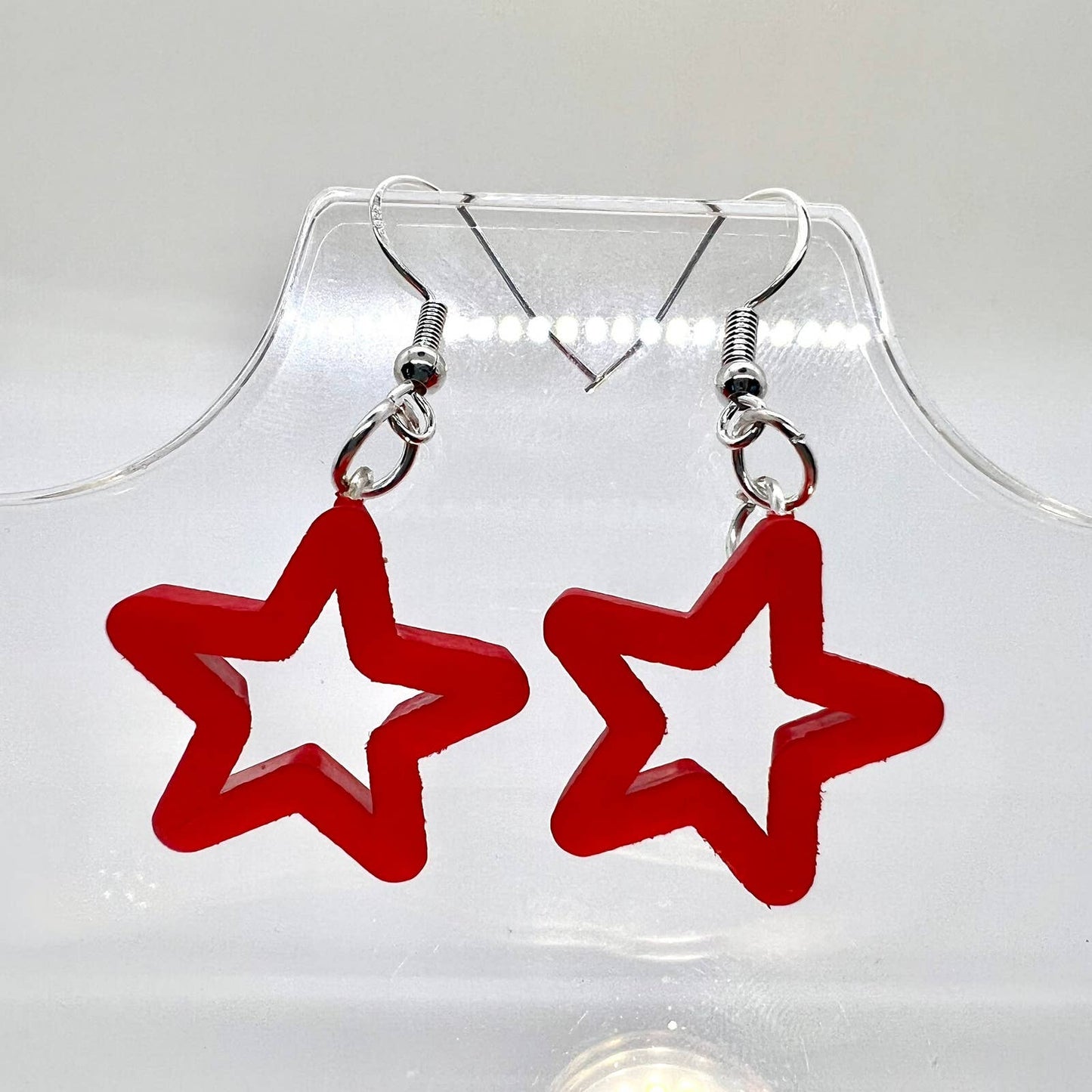 Red Star Earrings