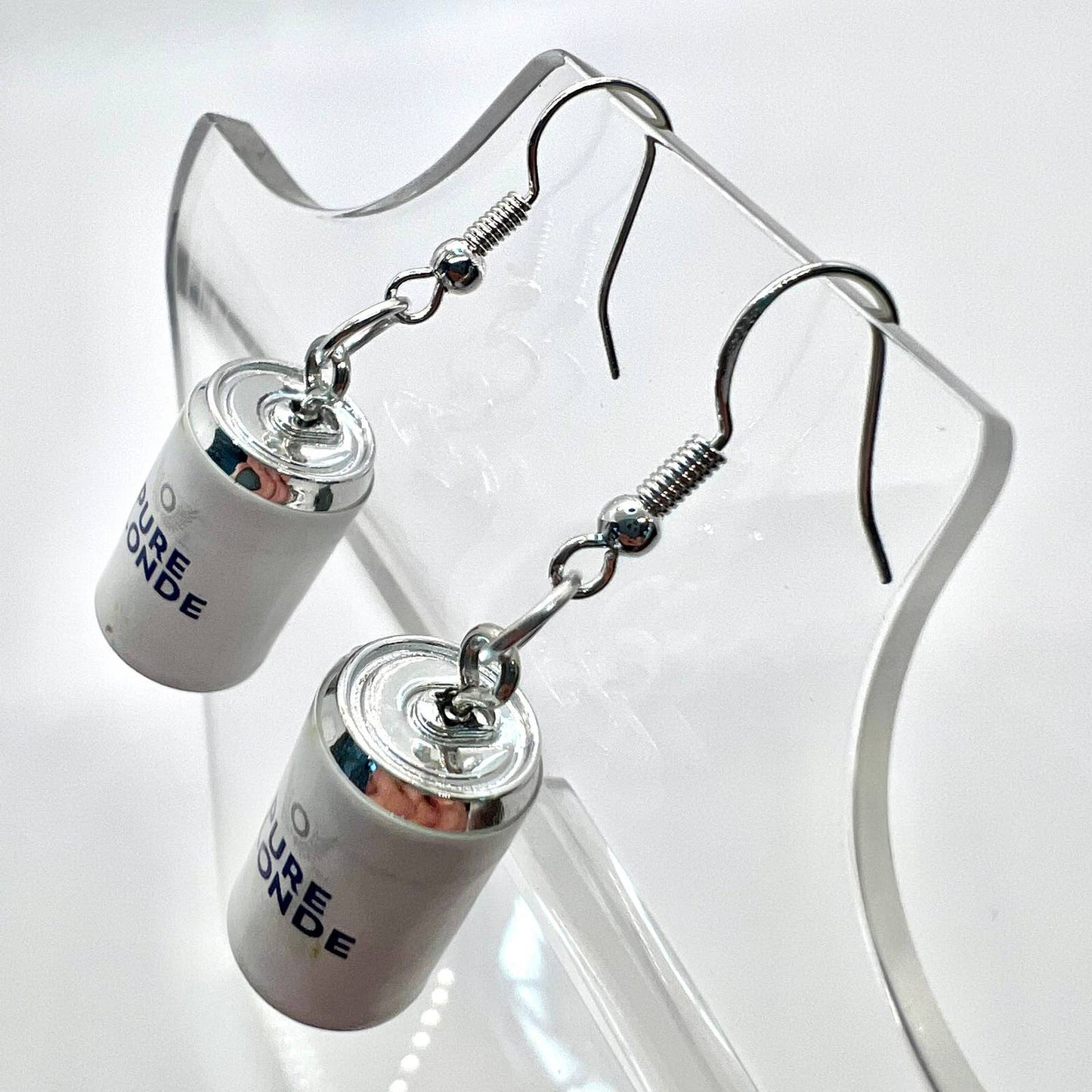 Pure Blonde Lager Beer Earrings
