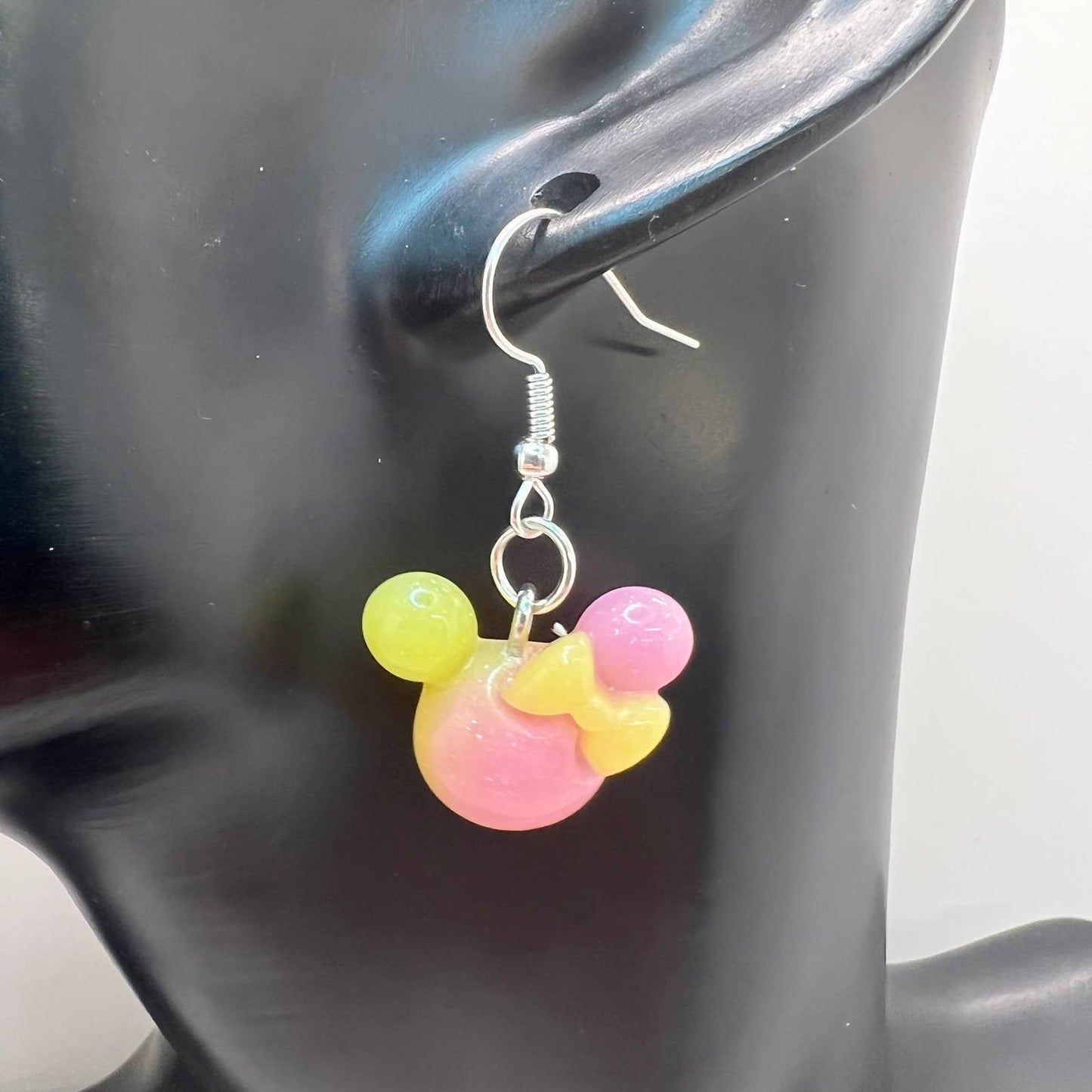 Minnie Mouse Tye Dye Earrings