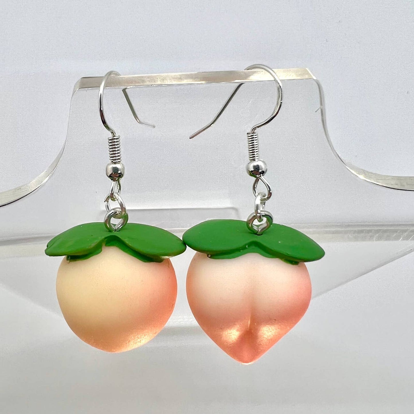 Chunky Peach Earrings