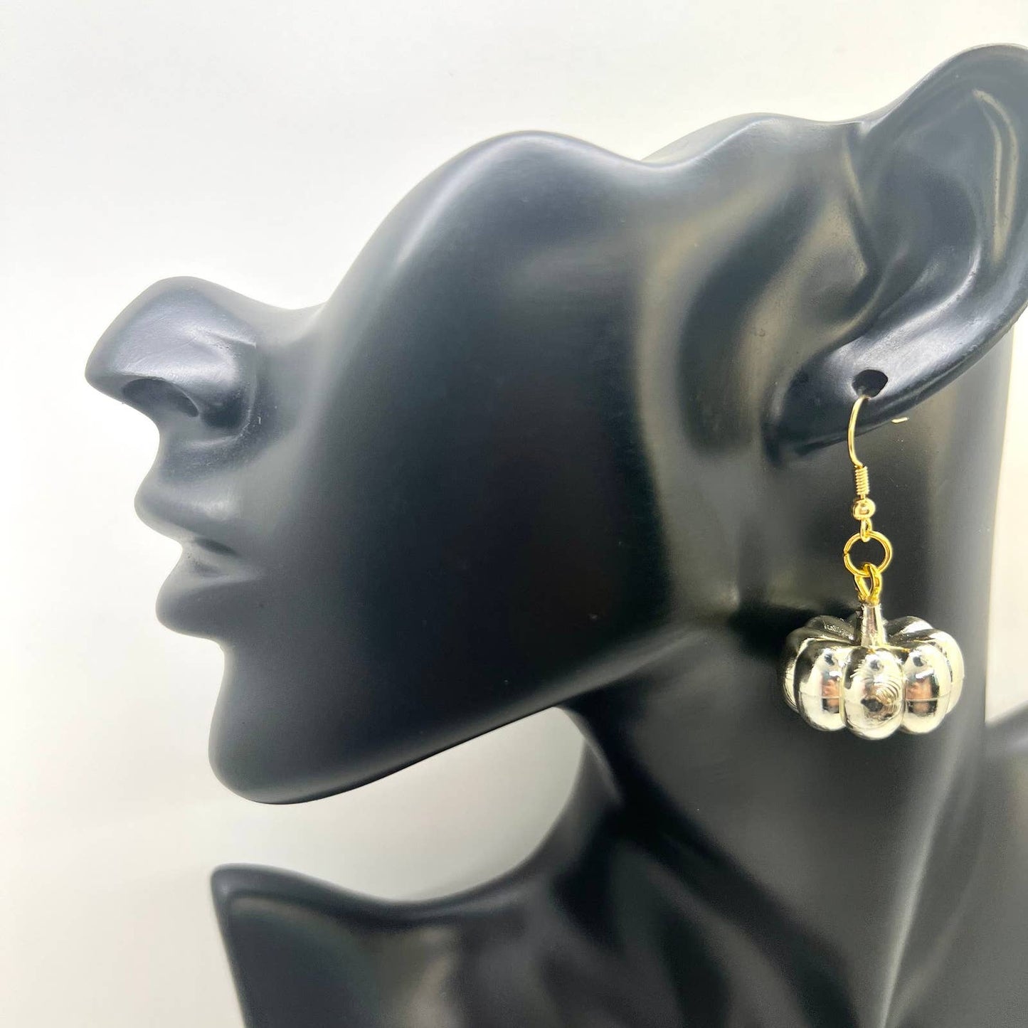 Gold Pumpkin Earrings