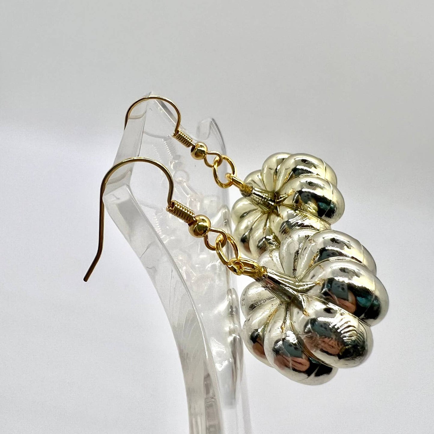 Gold Pumpkin Earrings