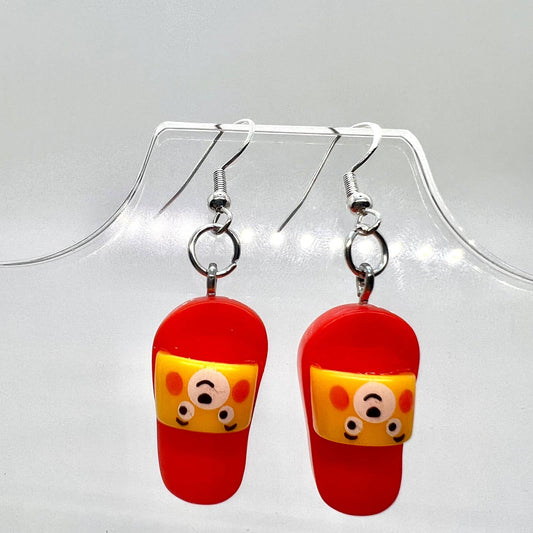 Red Slide Shoe Earrings