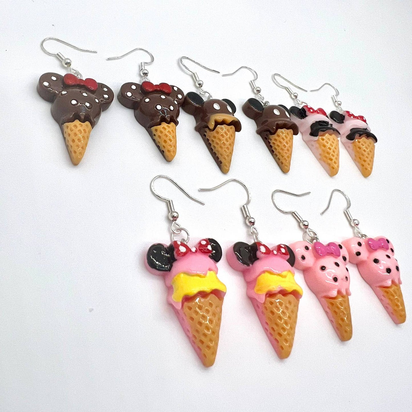 Mickey & Minnie Ice Cream Earrings