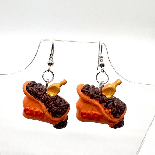 Coffee Bean Earrings