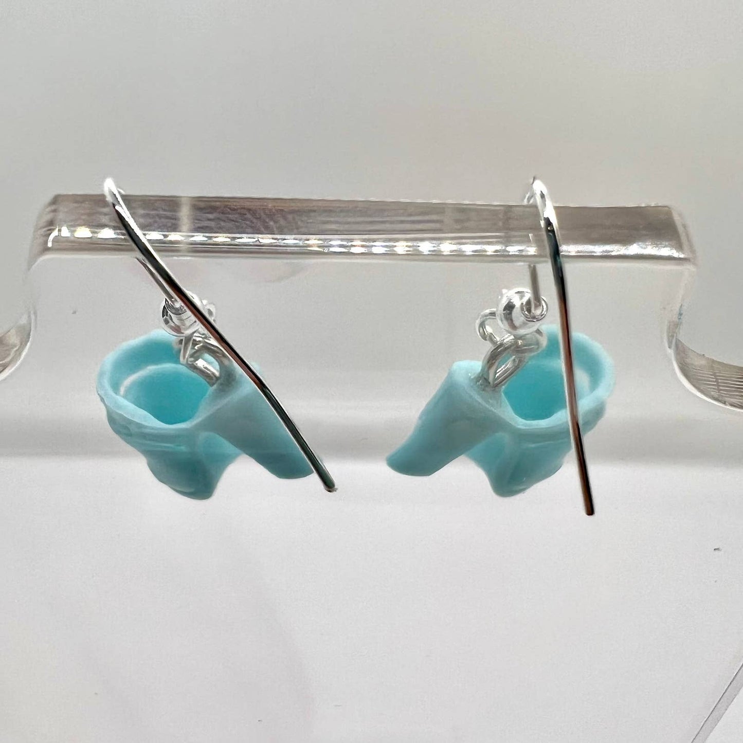 Blue Barbie Shoe Earrings