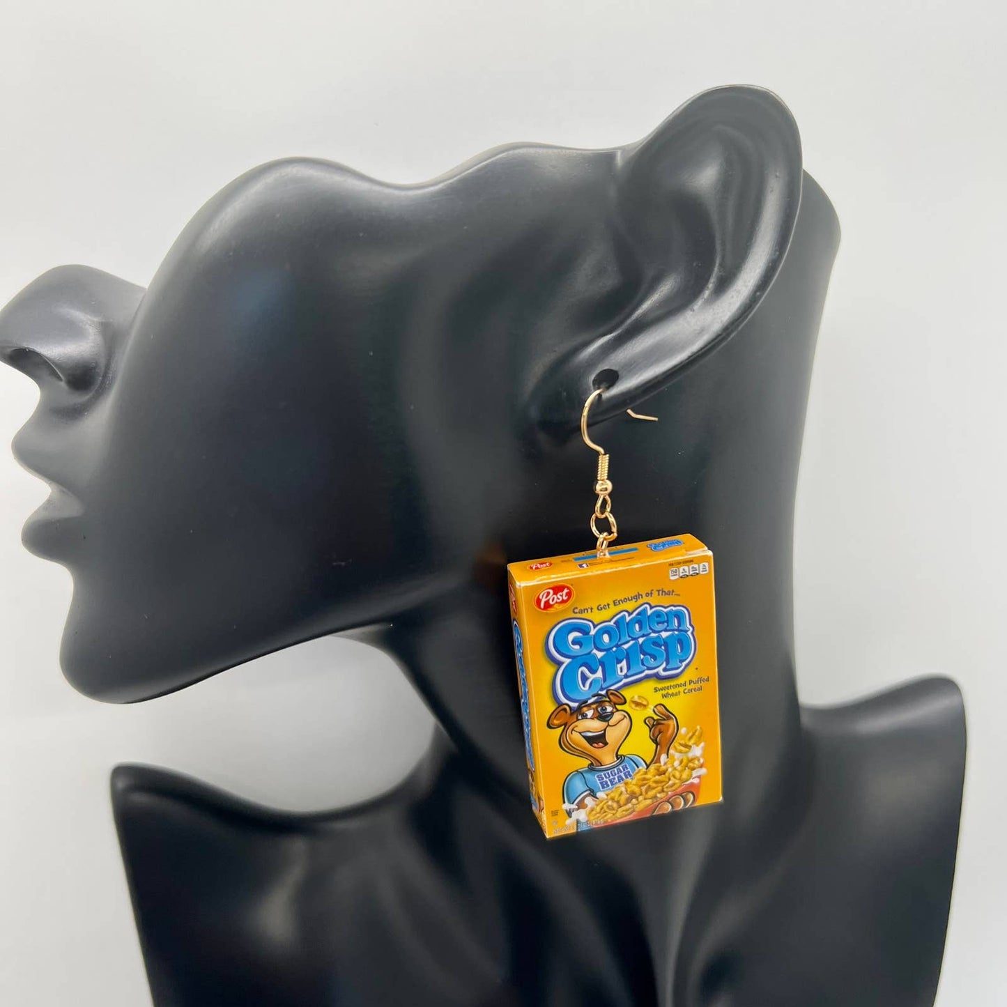 Golden Crisp Cereal Earrings