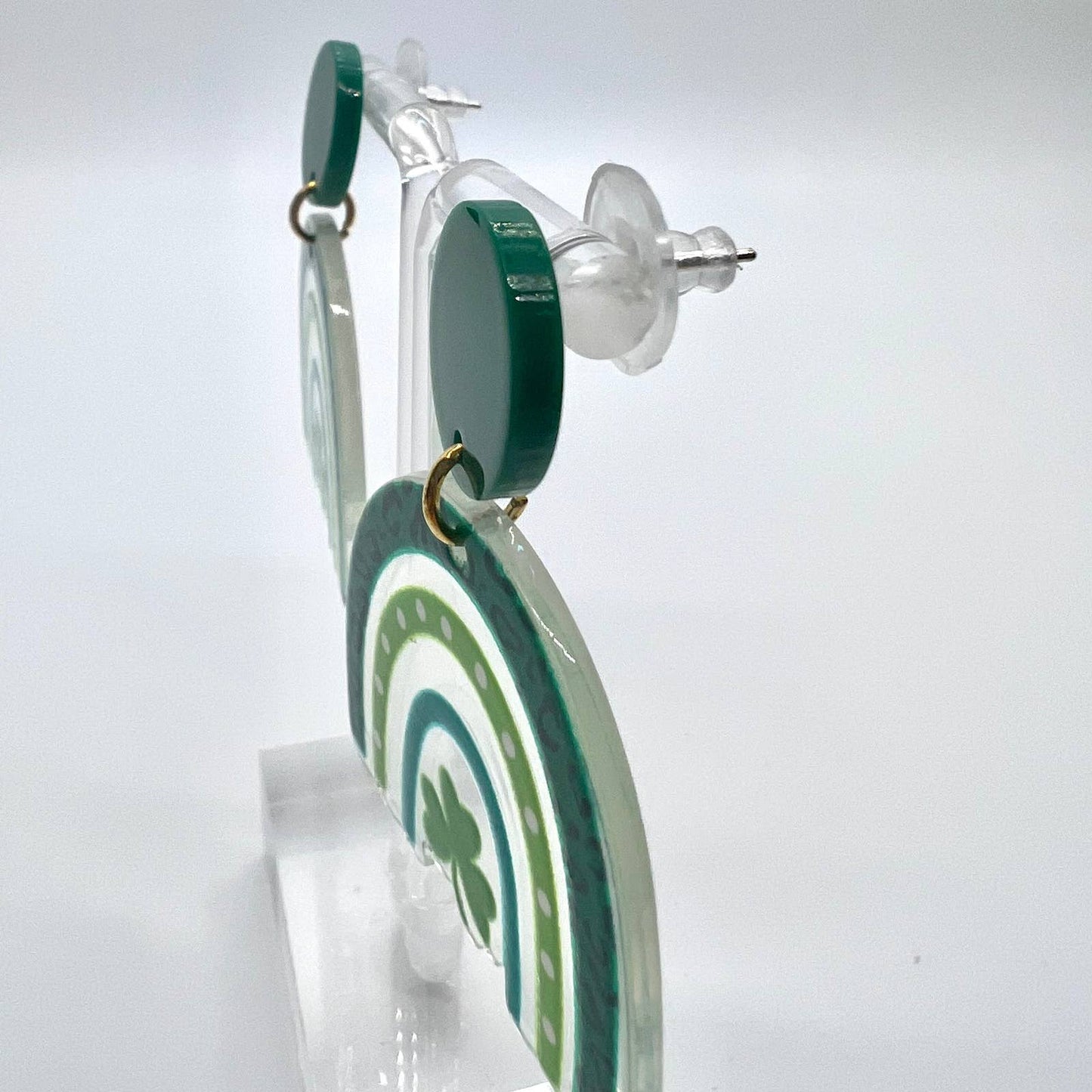 Shamrock Rainbow Earrings