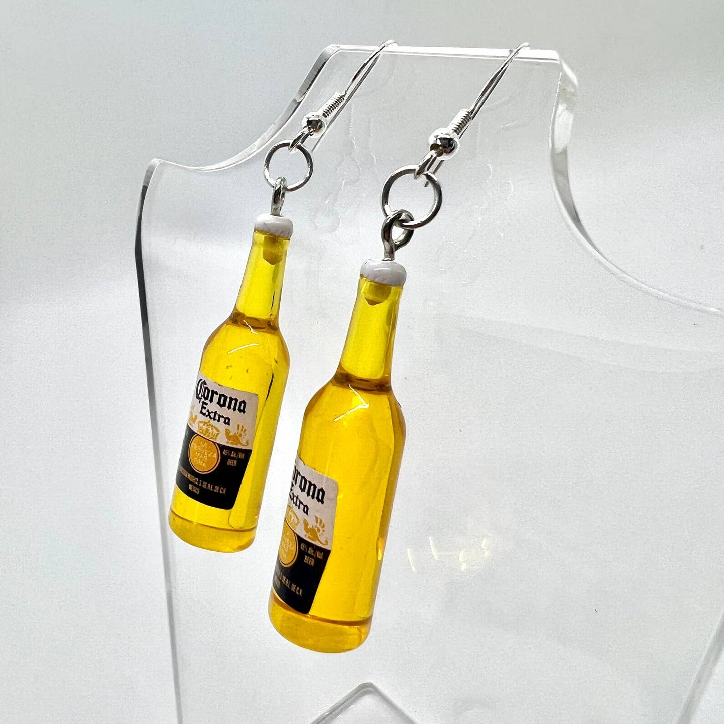 Corona Beer Bottle Earrings