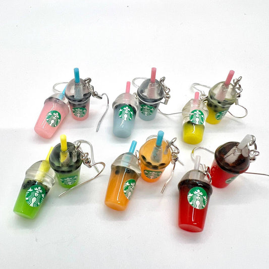 Starbucks Boba Beads Earrings