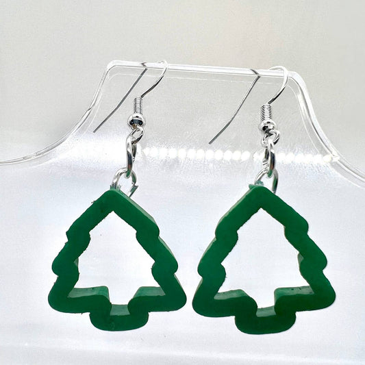 Christmas Tree Cookie Cutter Earrings