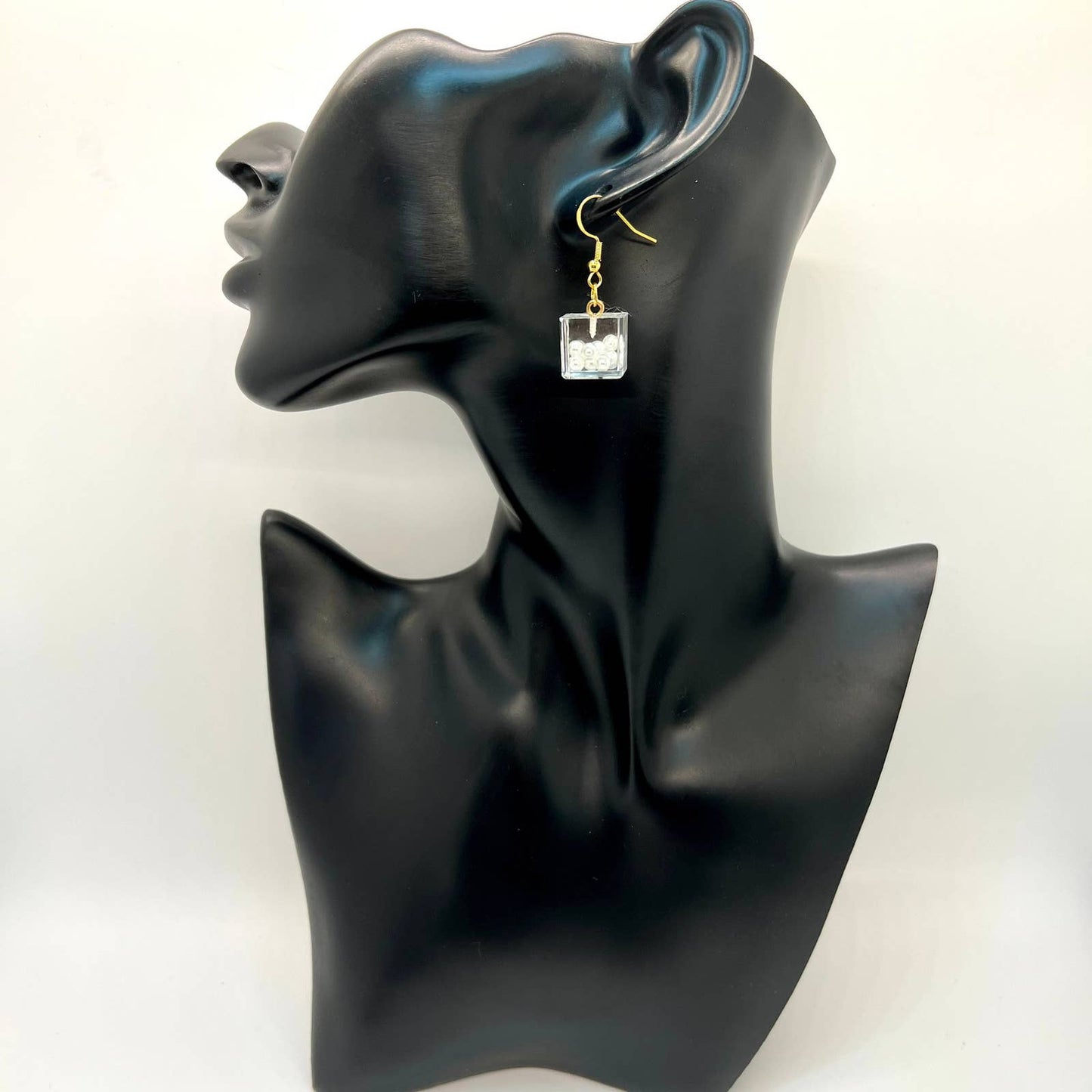 Pearl Ice Cube Earrings