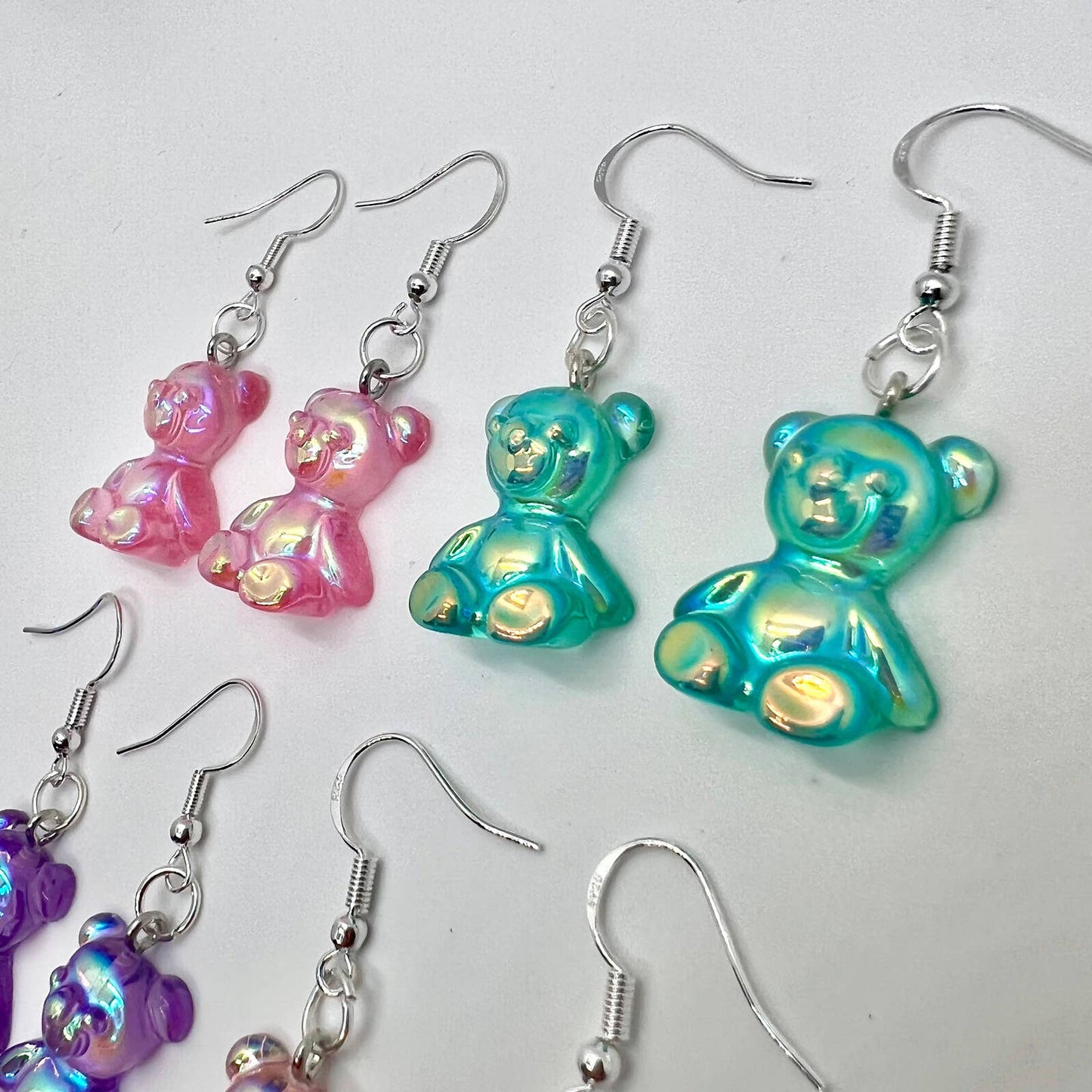 Metallic Gummy Bear Earrings