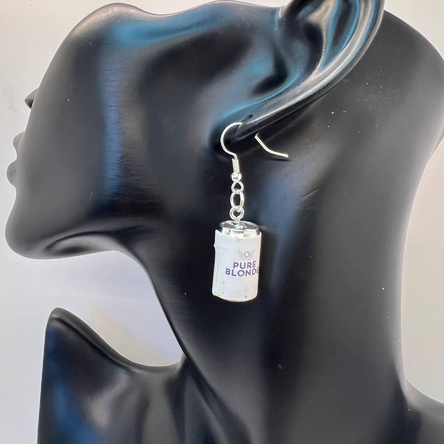 Pure Blonde Lager Beer Earrings